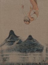 Descent in mountains 1 by Hayv Kahraman contemporary artwork painting