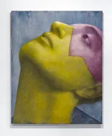 Skin No. 15 - Gazing Upwards by Zhang Xiaogang contemporary artwork painting