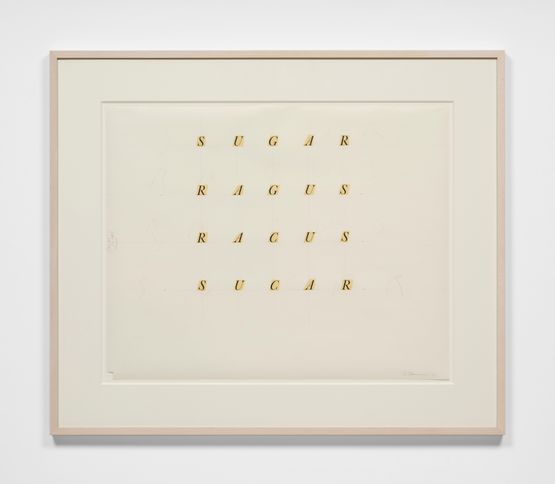 SUGARRAGUSRACUSSUCARRAGUS  by Bruce Nauman contemporary artwork Works on Paper