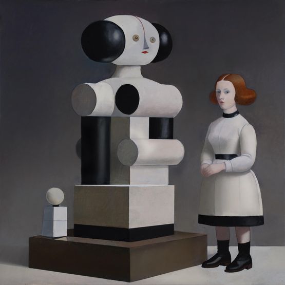 Artificial Cohort by Von Wolfe contemporary artwork Painting