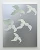 floating orchid by Anju Michele contemporary artwork Painting