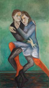 You Thought You Were All Right And I was All Wrong by Jill Mulleady contemporary artwork painting