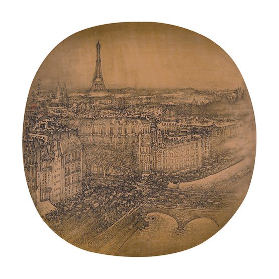Paris by Xu Jianguo contemporary artwork Painting