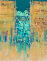 A Falling City by Kosuke Harasawa contemporary artwork painting