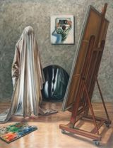 Conversation by David OKane contemporary artwork painting