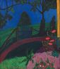 Der blaue Garten Mein Gartentor The Blue Garden My Garden Gate by Gabriele Munter contemporary artwork Painting