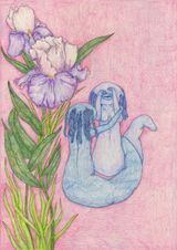 I meet her at a place we always go to a drawing journal 74 by Geraldine Lim contemporary artwork works on paper