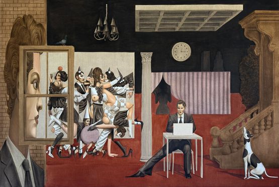 Home Sweet Home by Jean-pierre Villafane contemporary artwork Painting