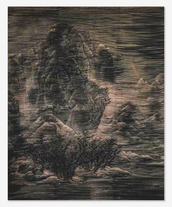 Snowy Forest of Thousand Pages by Zhang Xiaodong contemporary artwork Works on Paper