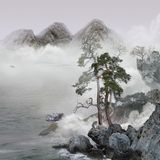 Monkey by Yang Yongliang contemporary artwork print
