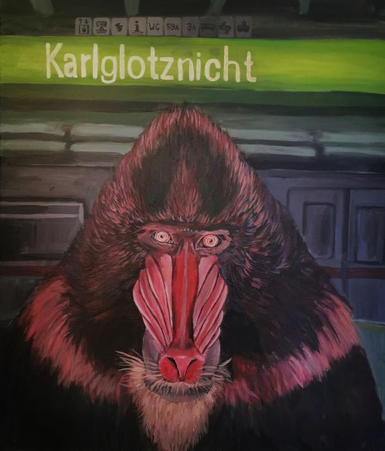 Man darf ja wohl noch schauen by Gona contemporary artwork Painting