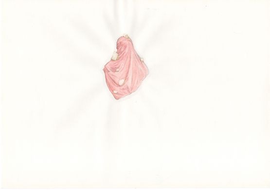 like pieces of heaven melt upon her head by So Yo-Hen contemporary artwork Works on Paper