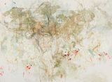 Magnolia et cerisiers by Myonghi Kang contemporary artwork painting