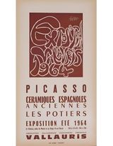Picasso Ceramiques Espagnoles 1964 exposition lithograph by Pablo Picasso contemporary artwork print