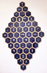 Self-measurements by Agung Prabowo contemporary artwork print