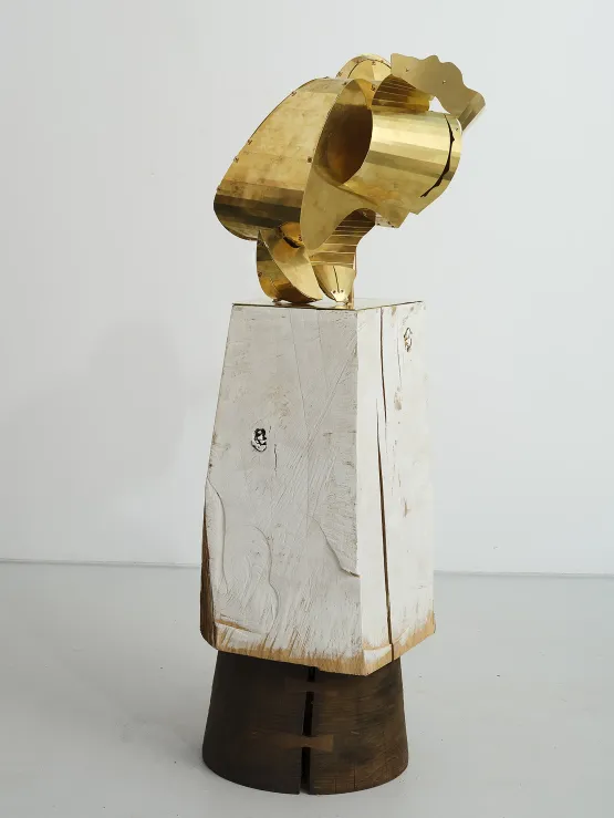 Brass Bea by Arlene Shechet contemporary artwork Sculpture