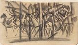 Husaren by August Macke contemporary artwork painting works on paper drawing