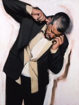 Man Phoning II by Stephen Conroy contemporary artwork painting