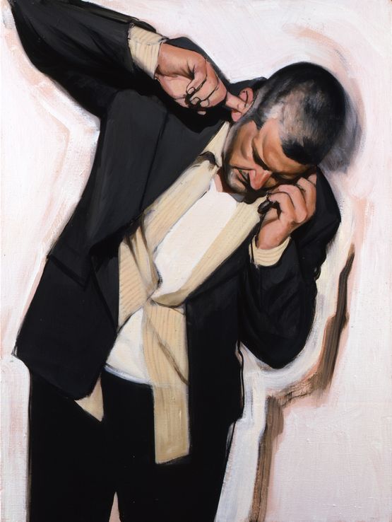 Man Phoning II by Stephen Conroy contemporary artwork Painting