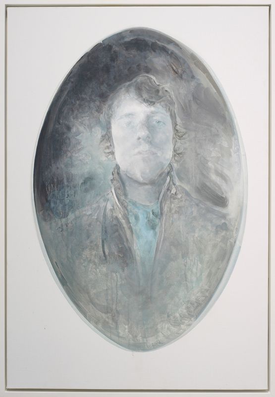 Oval Portrait Andrew by Mao Yan contemporary artwork Painting