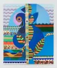 Azulao by Beatriz Milhazes contemporary artwork Painting