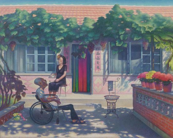 A Devoted Daughter-in-law by Wang Xingwei contemporary artwork Painting