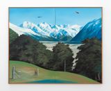 Chase over the Waimakariri Headwaters by Ian Scott contemporary artwork painting