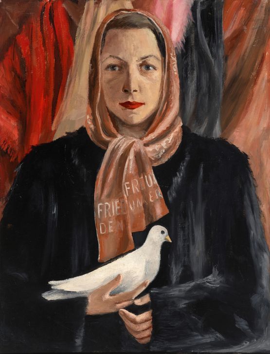 Junge Friedensfreundin by Kate Diehn-Bitt contemporary artwork Painting