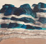 High Mountains and Long White Clouds by Chu Ko contemporary artwork painting works on paper