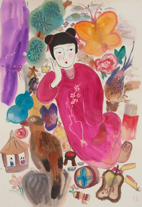 Dream Voyage by Wang Mengsha contemporary artwork Painting