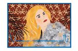 Dalida - Icons of the Nile 7 by Chant Avedissian contemporary artwork painting works on paper