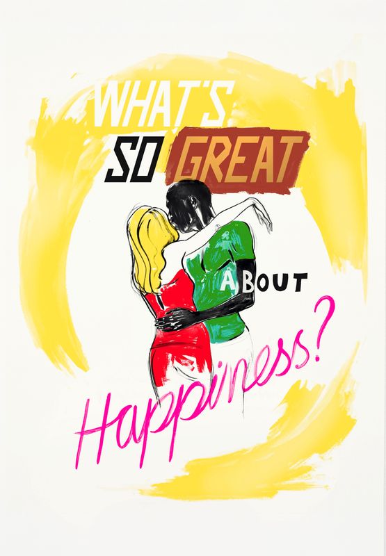 Whats so great about happiness by Charles Avery contemporary artwork Print