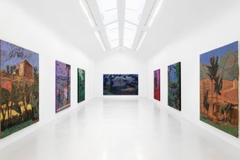 Contemporary art exhibition Claire Tabouret Paysages dInterieurs at Perrotin Paris Marais France