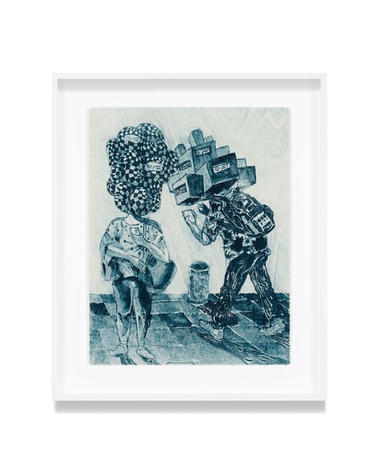 KEEP IN TOUCH BUT NOT TOUCH by Eko Nugroho contemporary artwork Works on Paper