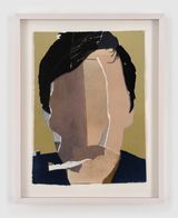 Ben Graves ski pass by Roger White contemporary artwork painting works on paper