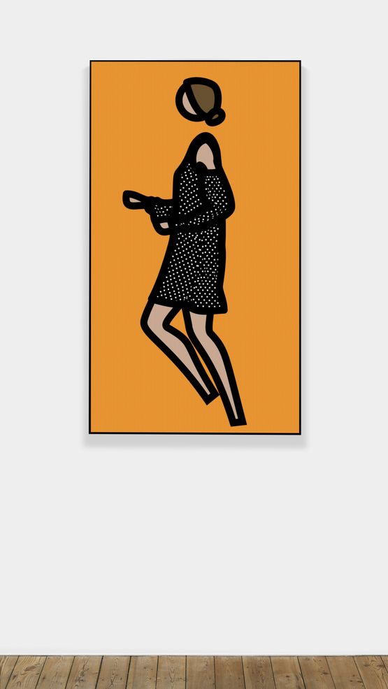 Teresa 3. by Julian Opie contemporary artwork Moving Image
