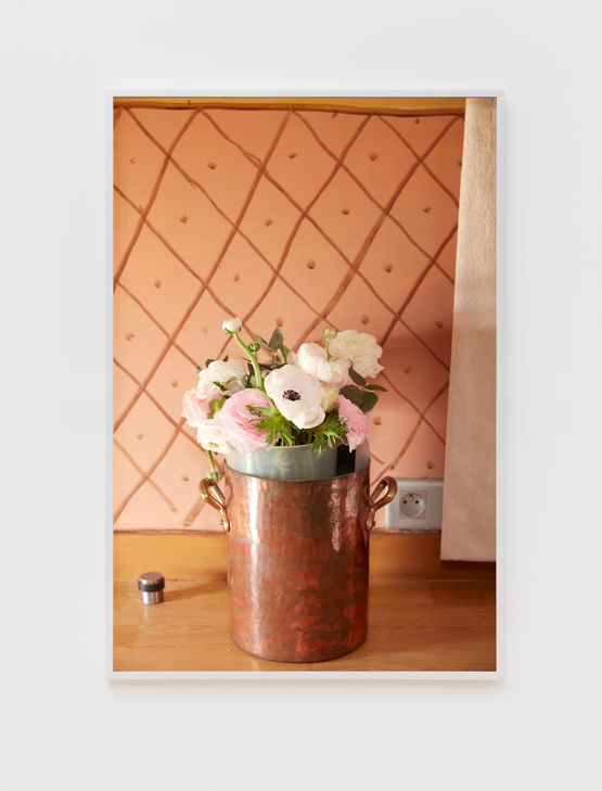 Ranunculus in Copper Pot at Hermes 24 rue Faubourg Saint-Honore Rooftop by Roe Ethridge contemporary artwork Print