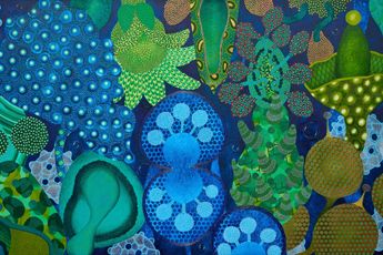 Contemporary art exhibition Michael McHugh Two Worlds at Martin Browne Contemporary Sydney Australia