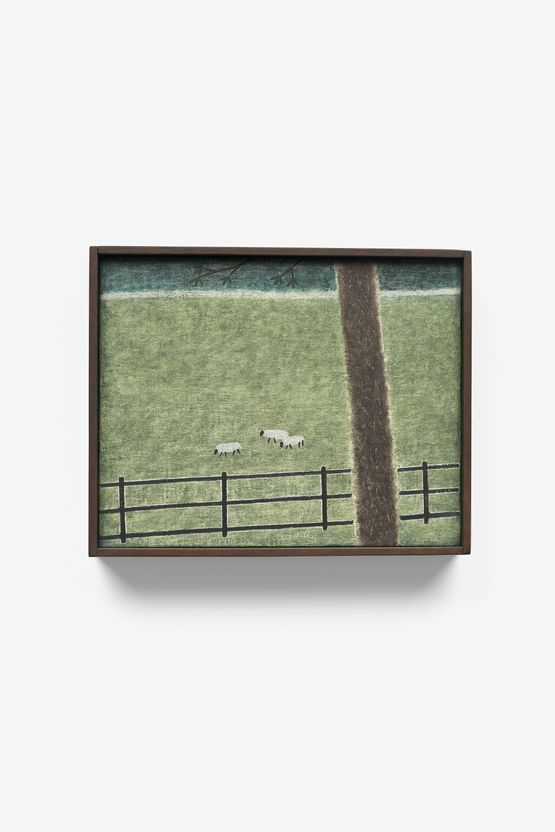 Sheep in Summer by John Joseph Mitchell contemporary artwork Painting