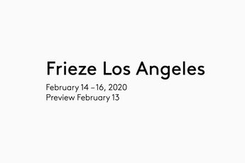 Contemporary art exhibition Frieze Los Angeles 2020 at Marian Goodman Gallery New York United States
