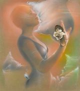 Die Feder by Bernhard Martin contemporary artwork painting