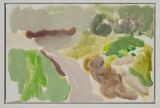 Backyard by Rebecca Hasselman contemporary artwork painting works on paper