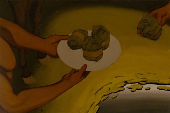 Welcome Snack by Butsapasila Wanjing contemporary artwork Painting