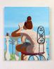 Girl on The Terrace by Imon Boy contemporary artwork Painting
