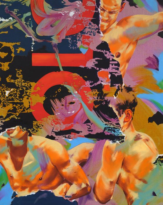 Crowd Work by Norbert Bisky contemporary artwork Painting