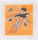 Im Flug mit den Vogeln Flying with the Birds Kuslarla ucmak by Azade Koker contemporary artwork works on paper