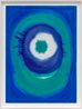 Blue Moon by Prafulla Mohanti contemporary artwork Works on Paper