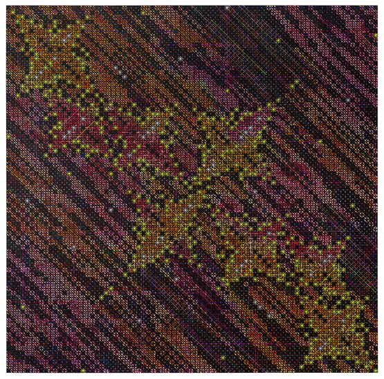Appearance of Crosses 202022 by Ding Yi contemporary artwork Painting