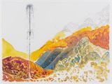 Al Araba Al Madfuna Drawing by Wael Shawky contemporary artwork drawing