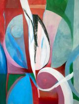 A white light still and moving by Caroline Denervaud contemporary artwork drawing painting
